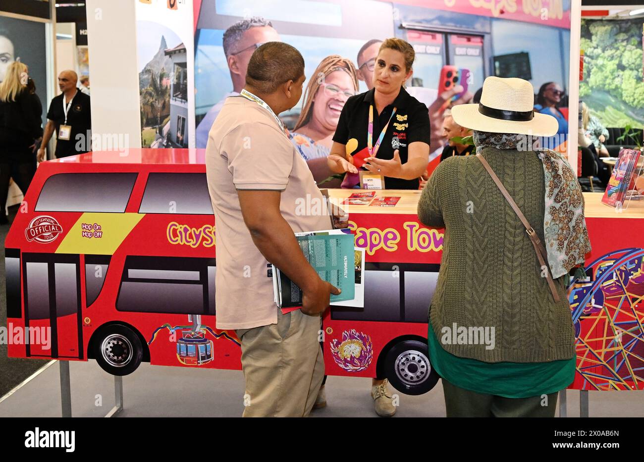 Cape Town, South Africa. 10th Apr, 2025. Participants visit an