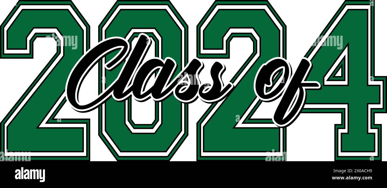 Green Class of 2024 Stock Photo - Alamy