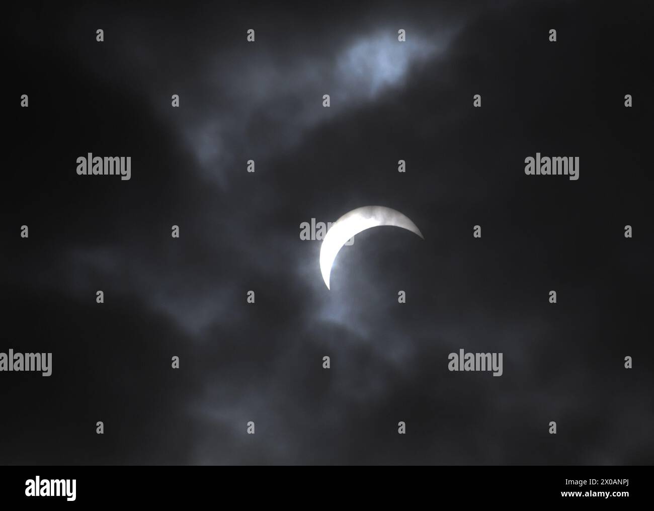 Solar Eclipse Erie Pennsylvania April 8 2024 Total Stock Photo Alamy