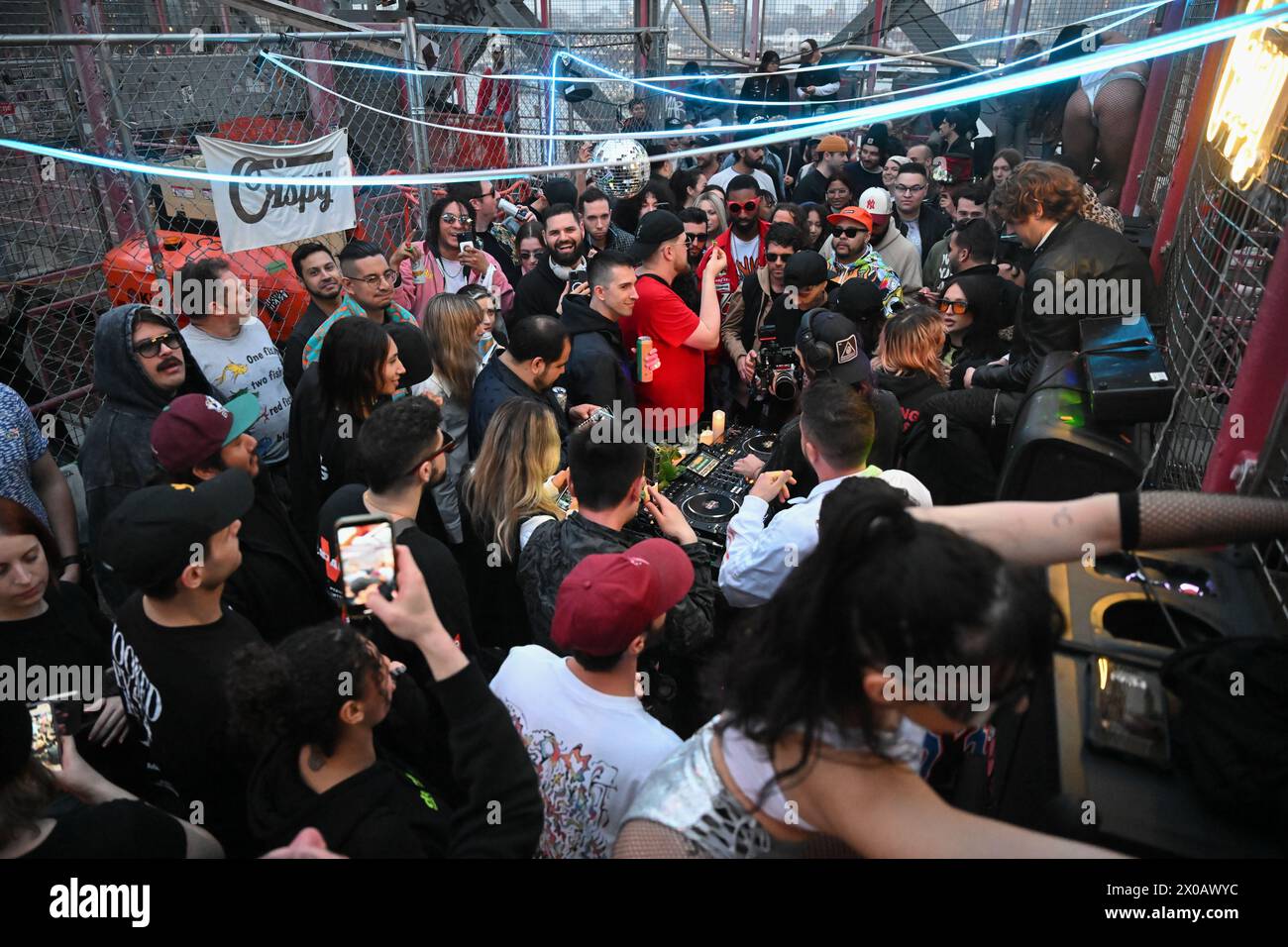 DJ Crspy and Mija promote their 'No Rules Tour' with a pop-up rave on ...