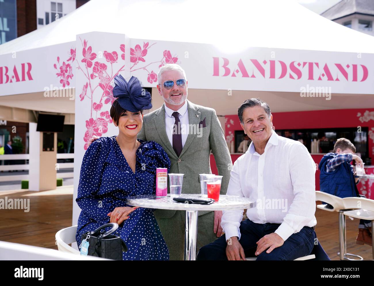 Racegoers at the bandstand bar on day one of the 2024 randox grand ...