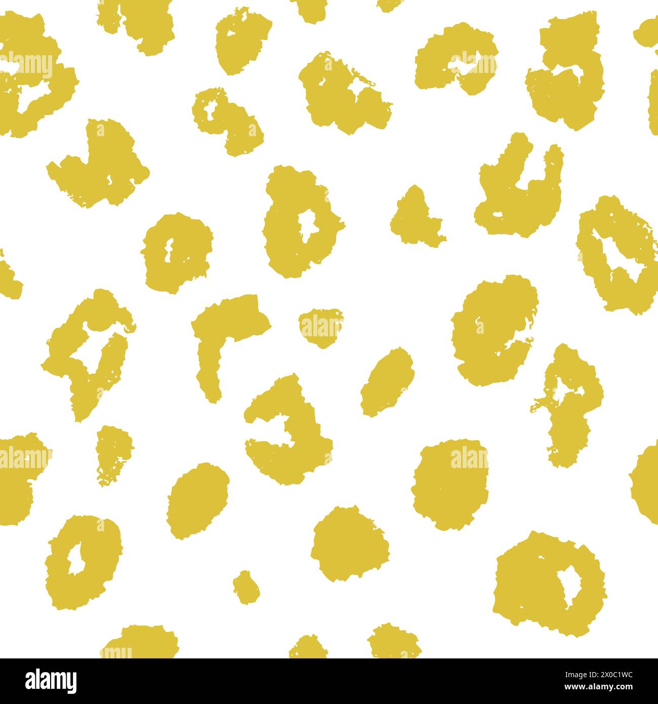 Leopard print with spots, spotted seamless pattern Stock Vector