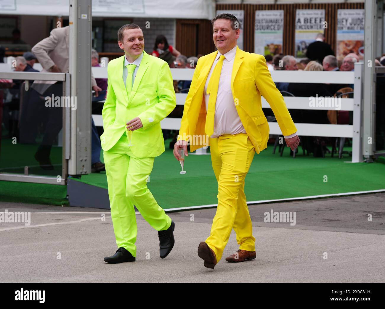 Randox Races Racegoers on day one of the 2024 Randox Grand National Festival at ...