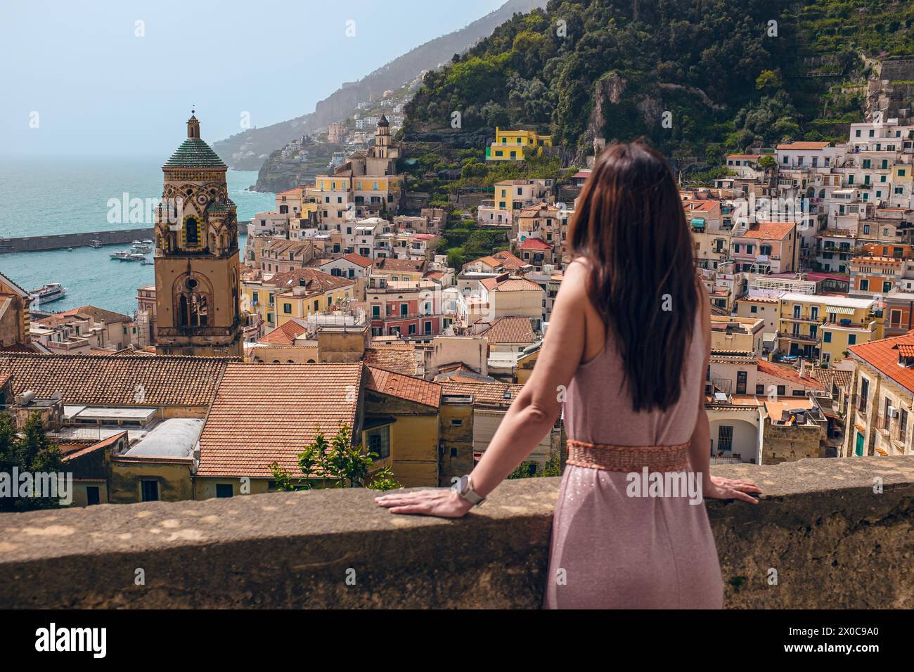 Image of the town of Amalfi on the Amalfi Coast, in Italy Stock Photo ...