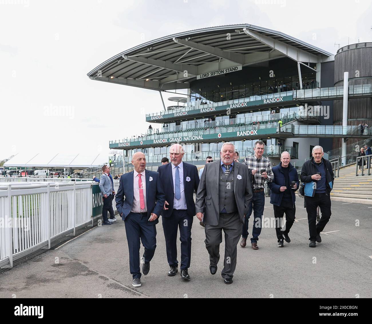 Racegoers during the Randox Grand National 2024 Opening Day at Aintree