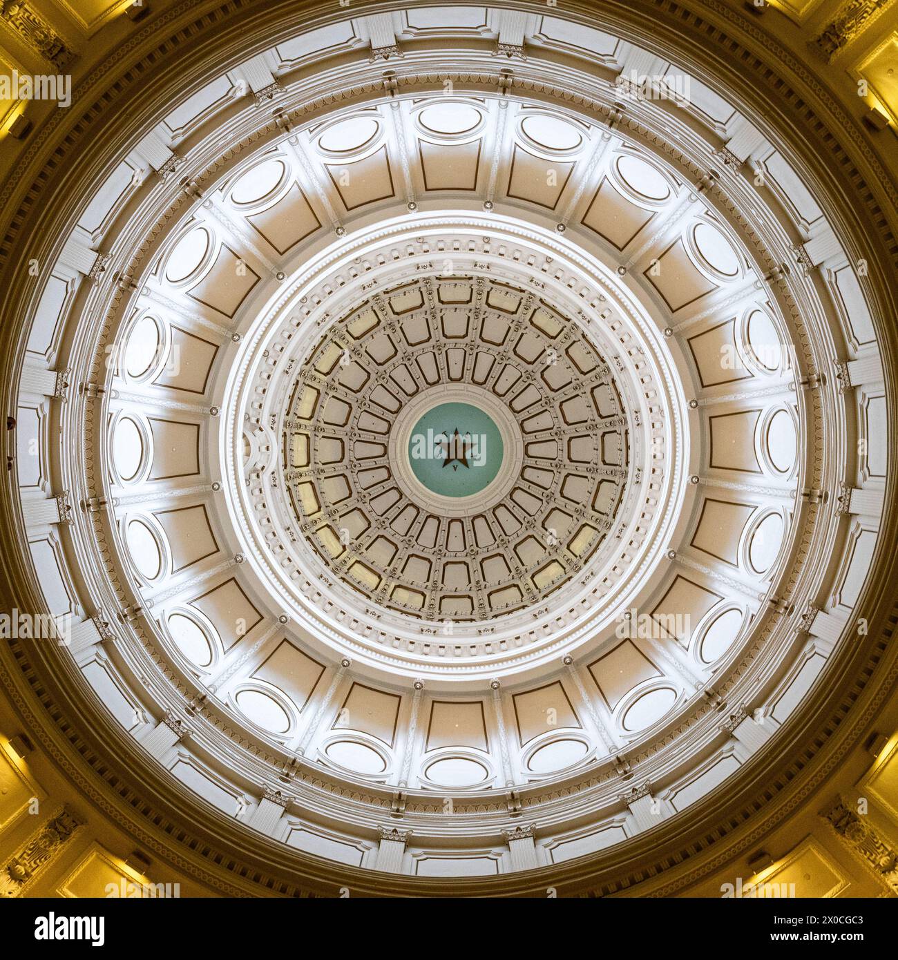 The rotunda in the Texas State Capitol building, Austin Stock Photo - Alamy