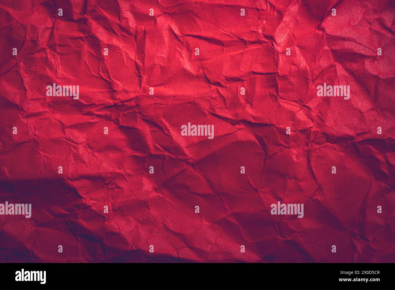 Red Paper Texture background. Crumpled Red paper abstract shape background. Stock Photo