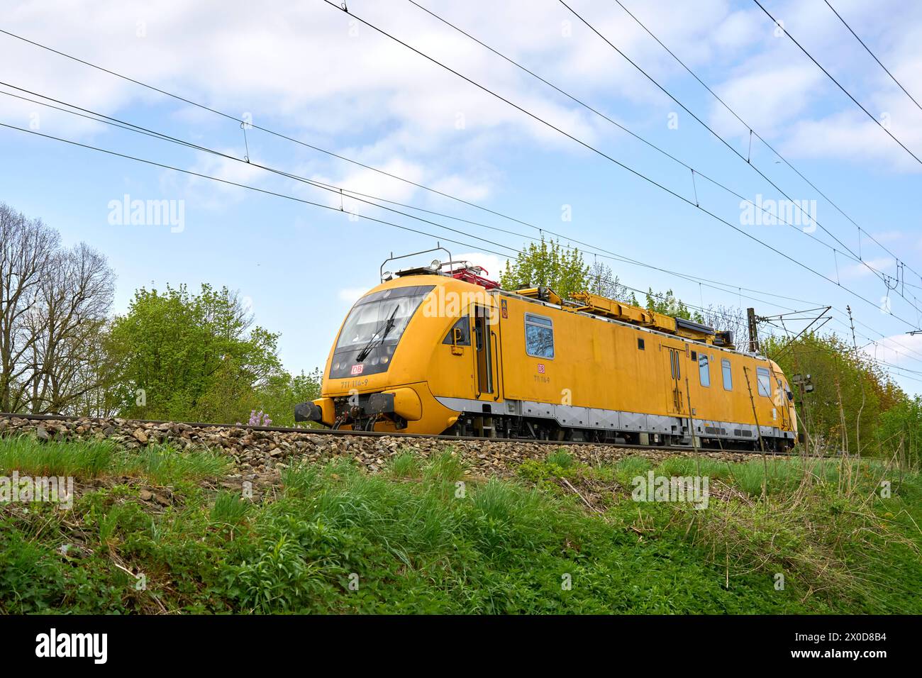  Augsburg, Bavaria, Germany - April 11, 2024: DB Deutsche Bahn Bildidee 
