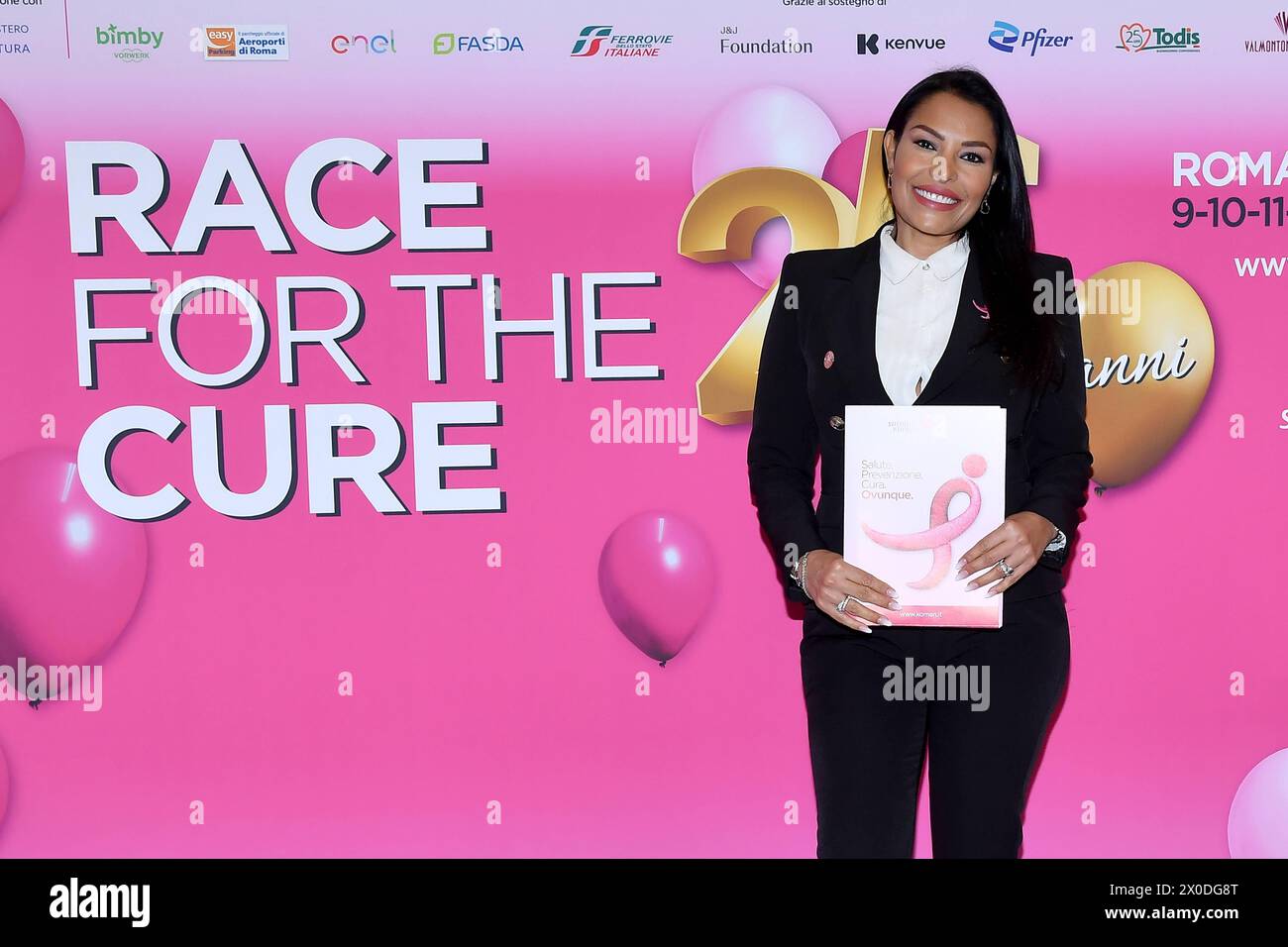 Rome, Italy. 11th Apr, 2024. Rome: Coni Hall of Honor. Race for the cure 2024 presentation. In the photo: Carolina Marconi Credit: Independent Photo Agency/Alamy Live News Stock Photo