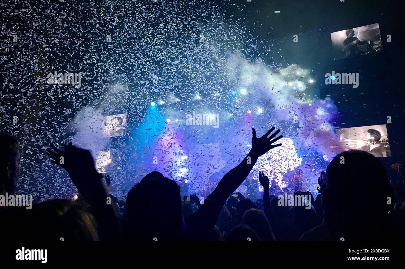 Live concert energy, Public Service Broadcasting, Stock Photo