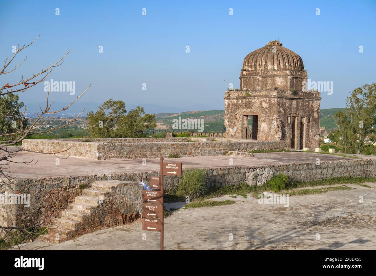 ruins of Rani Mahal, An ancient historical palace in Rohtas fort Jhelum ...