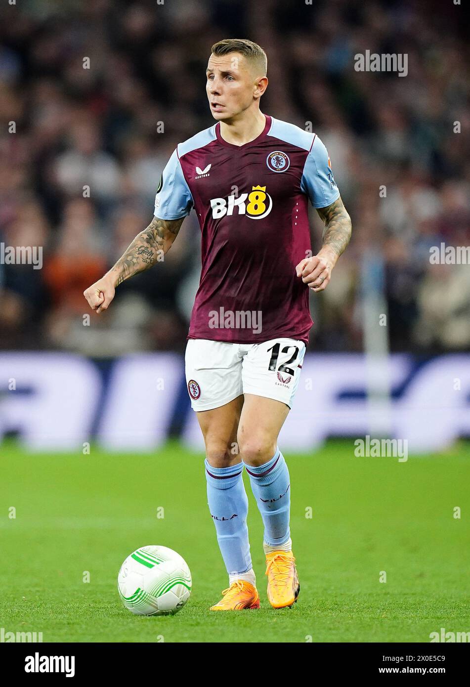 Aston Villa's Lucas Digne during the UEFA Conference League quarter