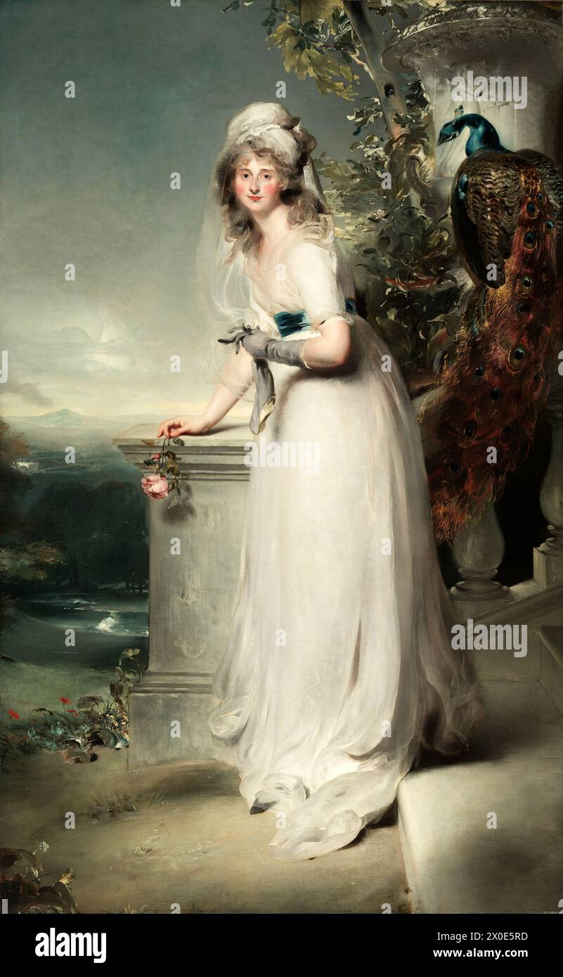 Portrait of Catherine Grey, Lady Manners. Thomas Lawrence. 1794. Stock Photo