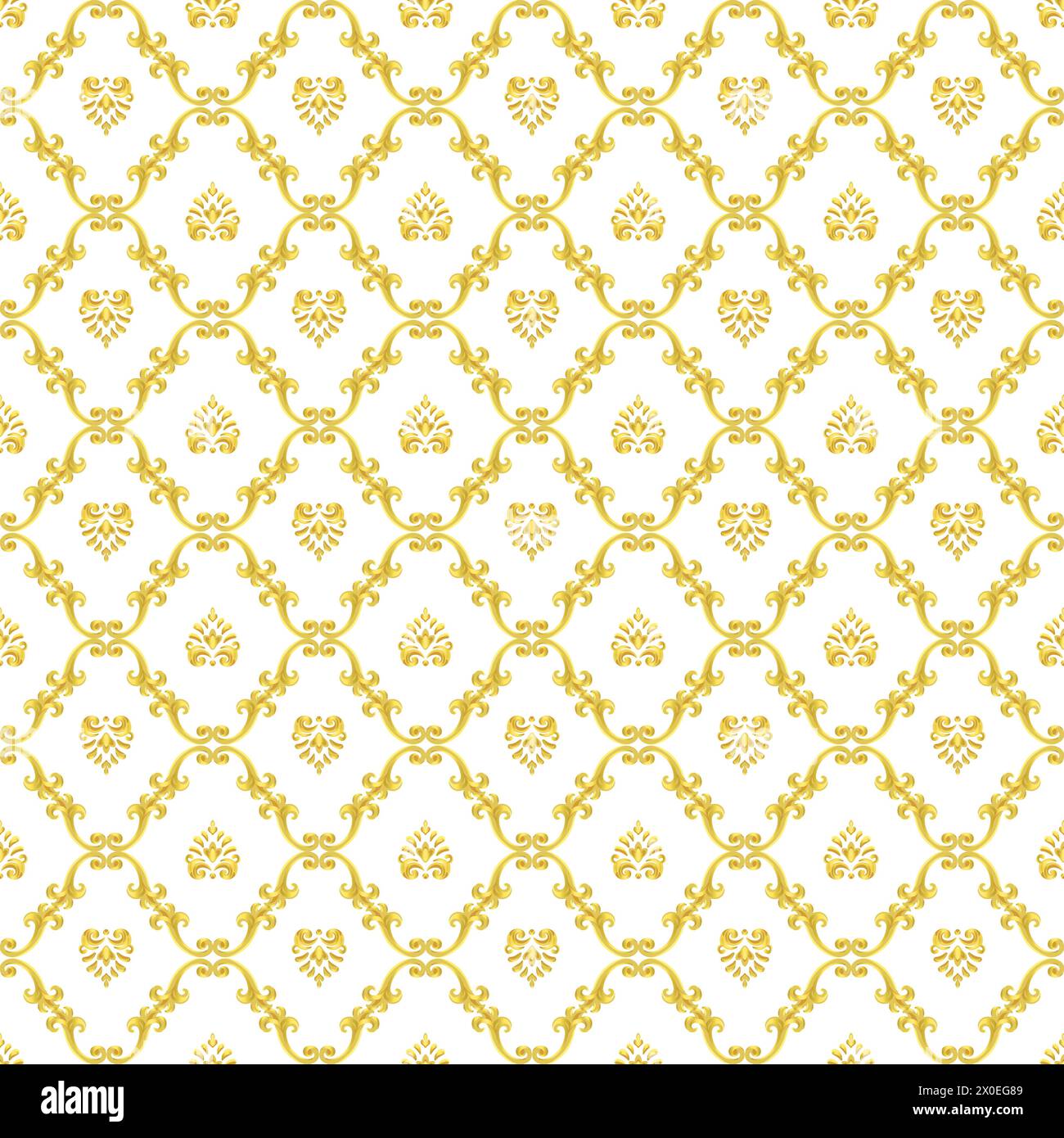 Seamless pattern, background in baroque, rococo, victorian, renaissance ...