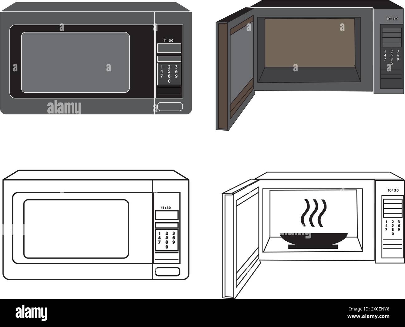 microwave icon vector illustration symbol design Stock Vector Image ...