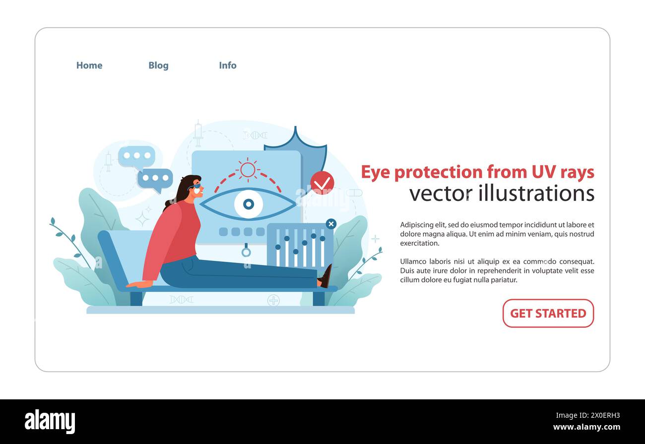 UV Protection Awareness Illustration. A woman with sunglasses