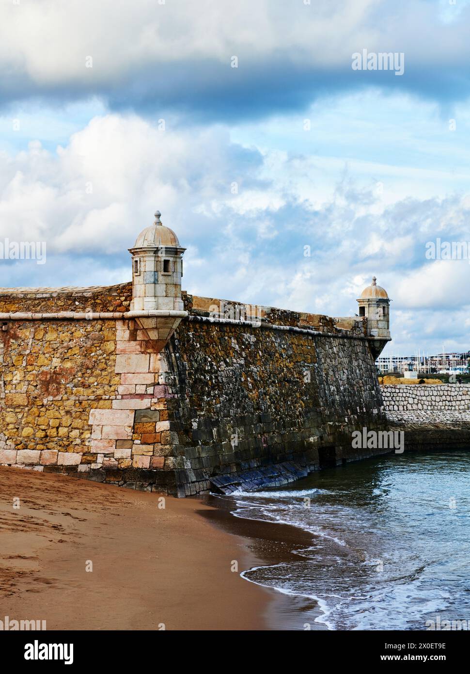 The historic Forte da Ponta Da Bandeira, Lagos, Portugal, Europe Stock Photo