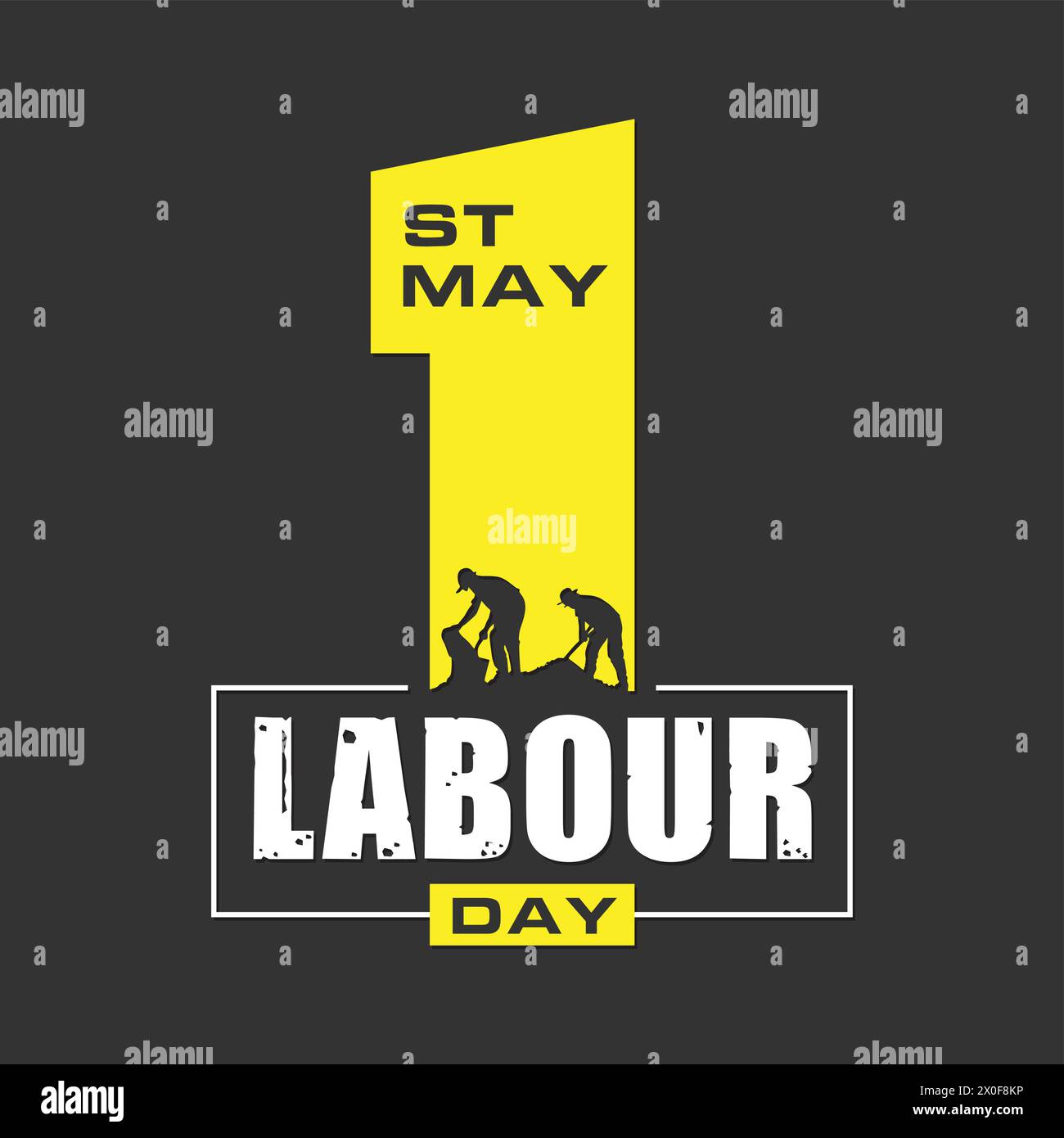 Happy Labor Day. 1st May. International labor day - Worker Day Design Stock Vector