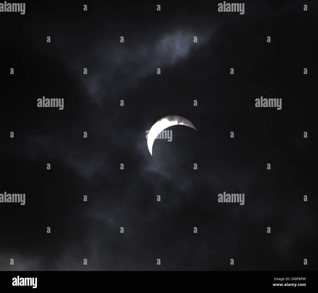 The Total Solar Eclipse in Erie Pennsylvania on April 8, 2024 Stock Photo Alamy