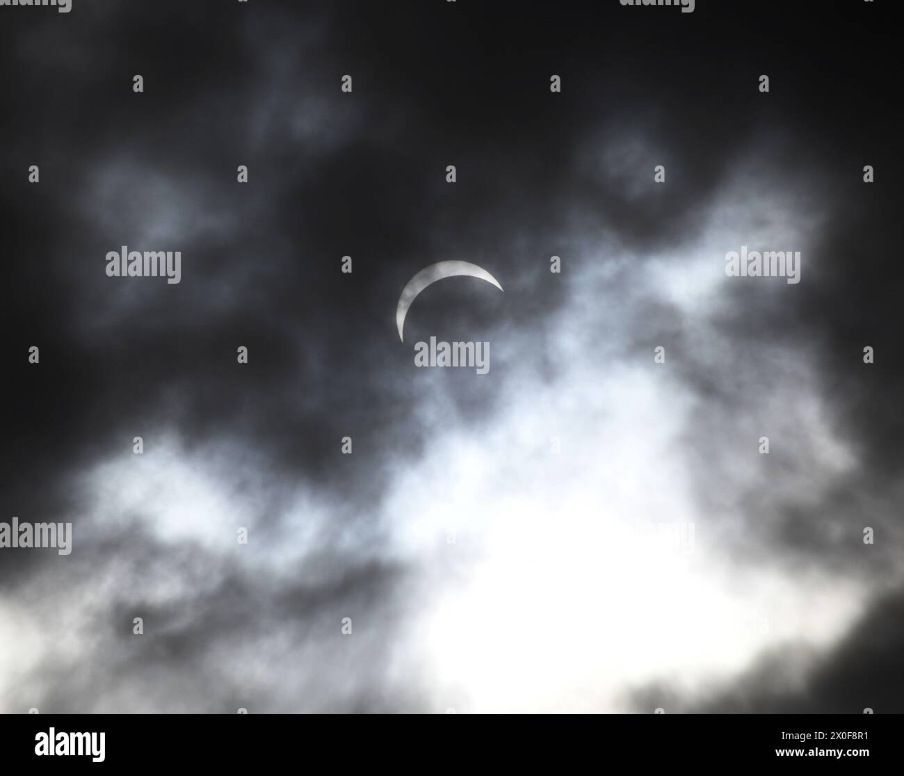 The Total Solar Eclipse in Erie Pennsylvania on April 8, 2024 Stock Photo Alamy