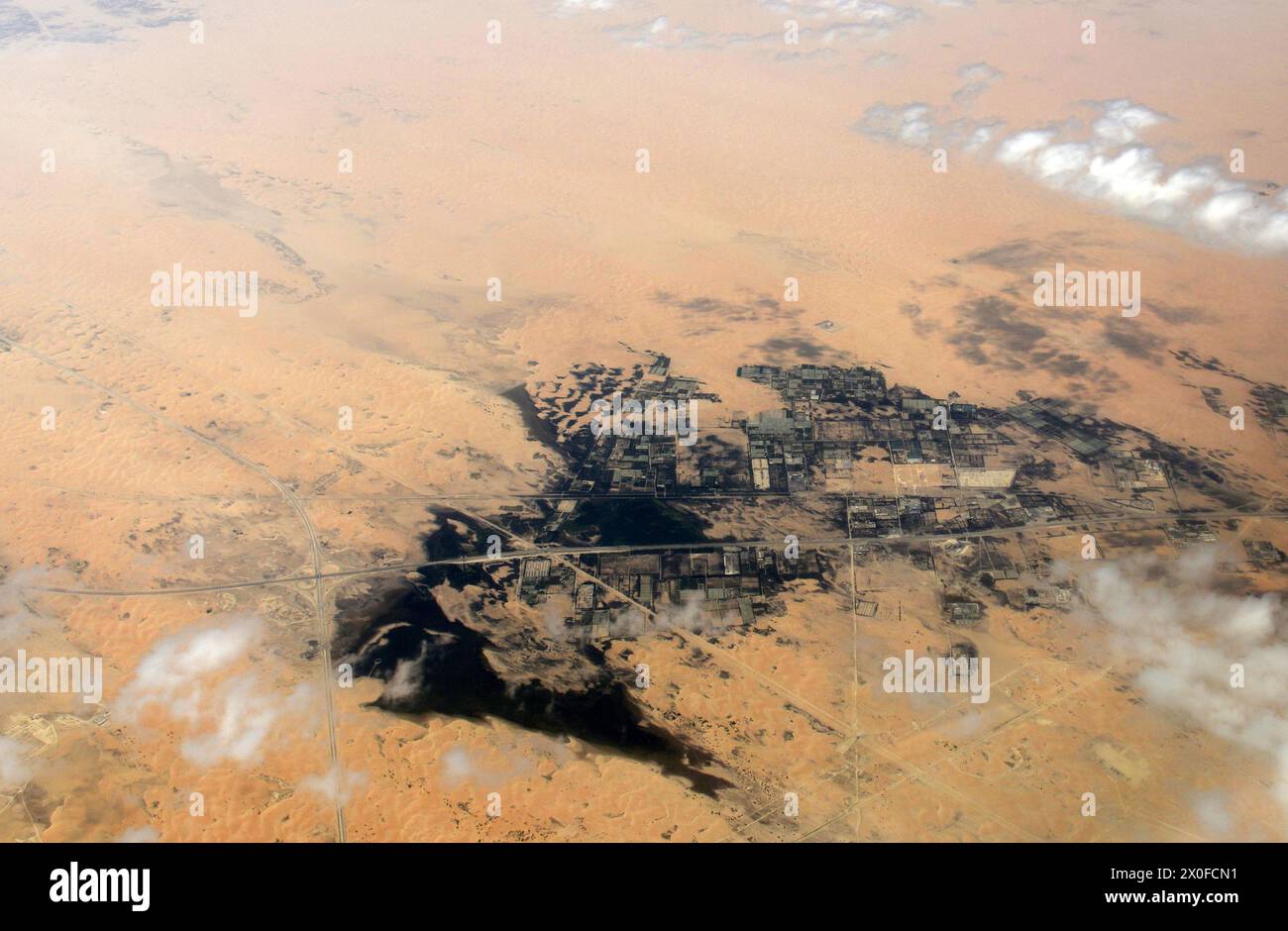 Aerial view of Jubail, Saudi Arabia Stock Photo Alamy
