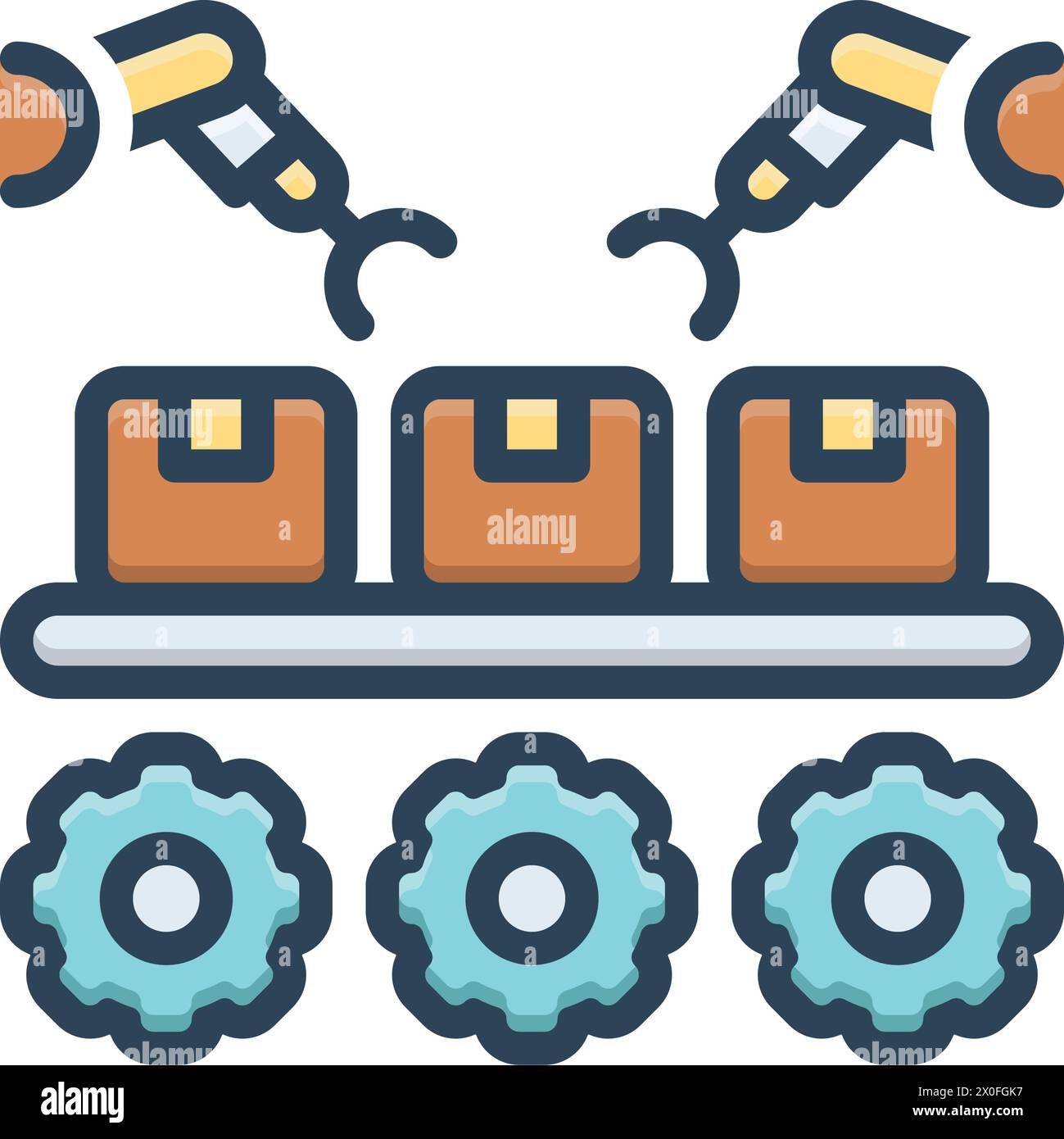 Icon for production, output Stock Vector Image & Art - Alamy