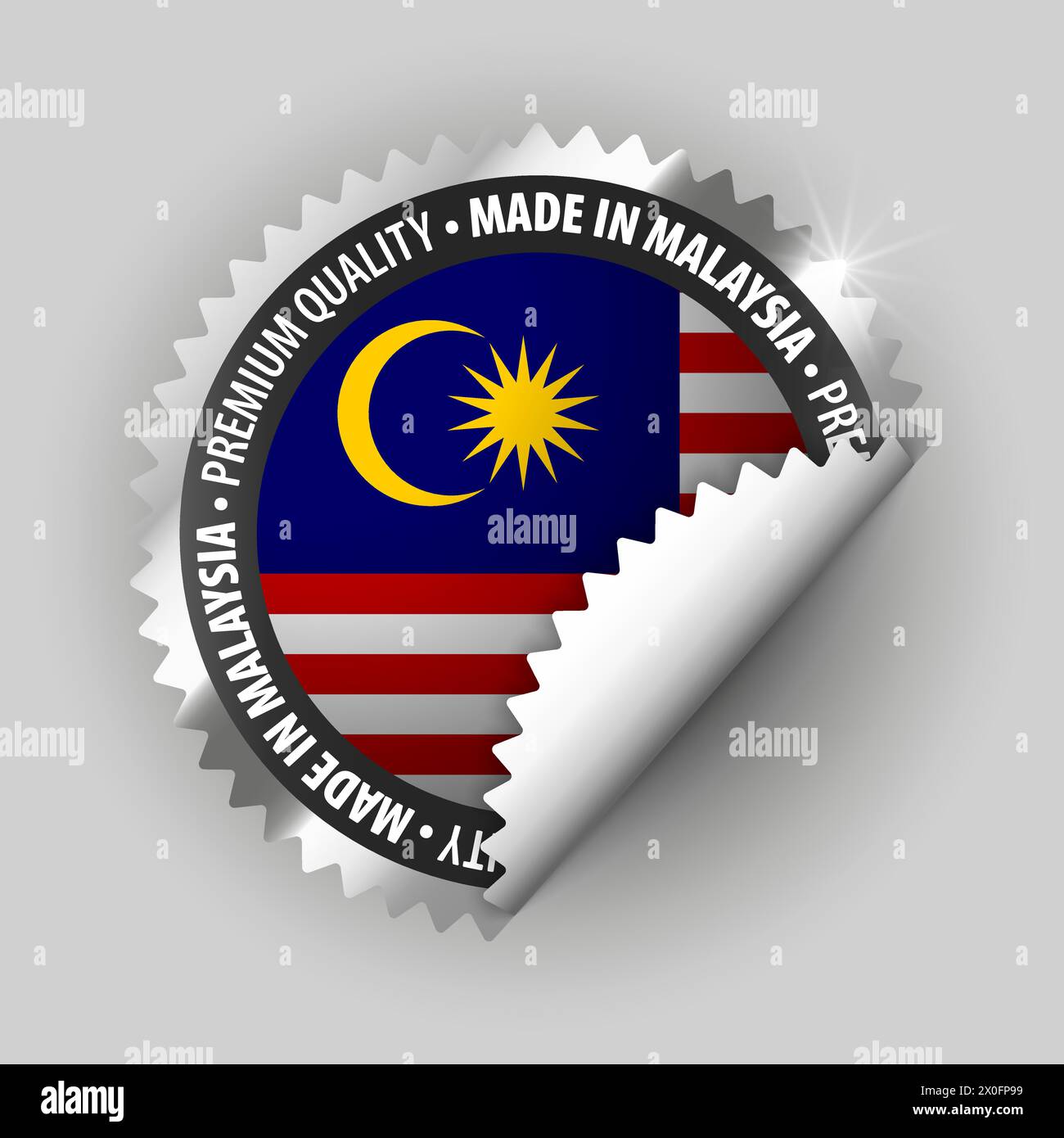 Made in Malaysia graphic and label. Element of impact for the use you want to make of it. Stock Vector