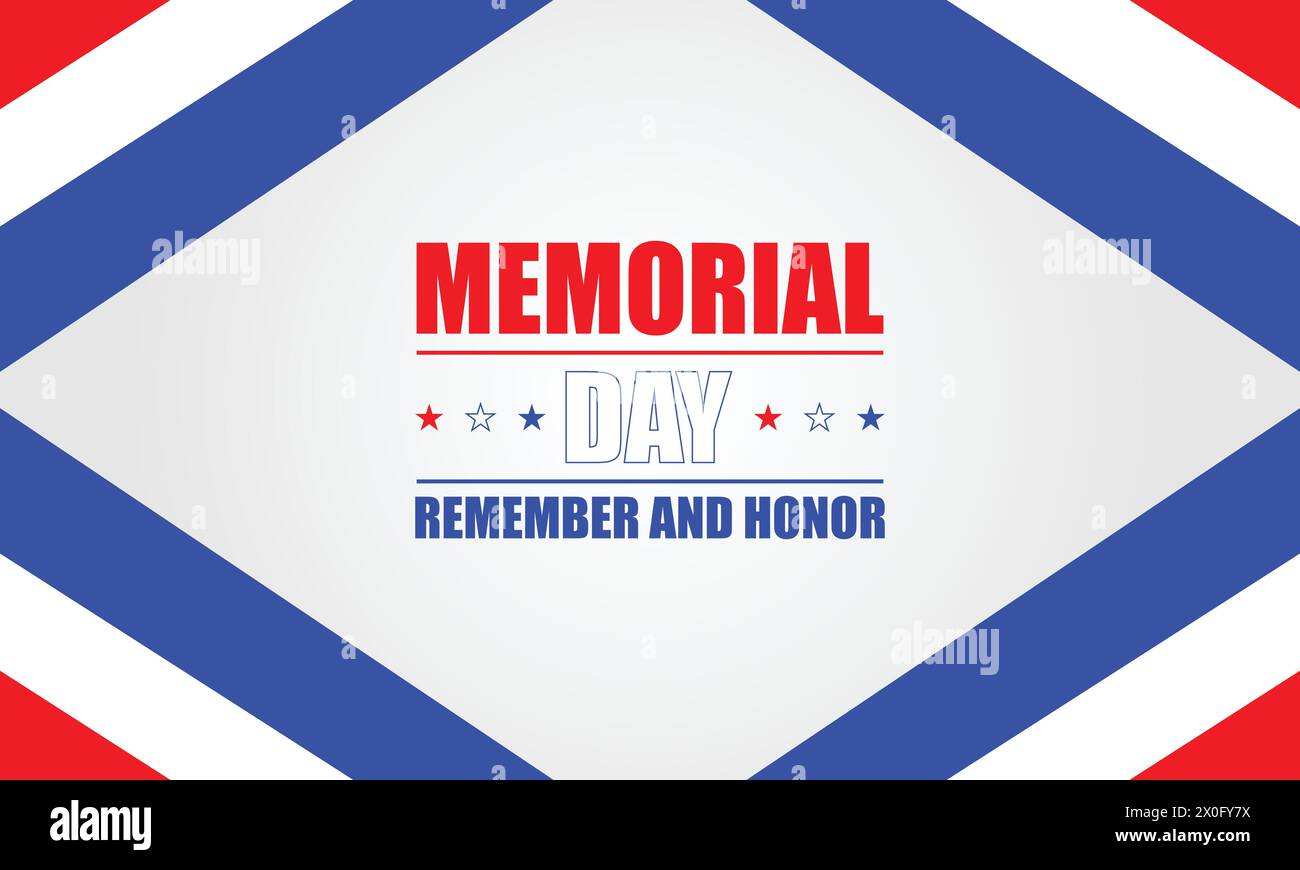 Honoring Our Heroes A Memorial Day Tribute with USA Flag Design Stock ...