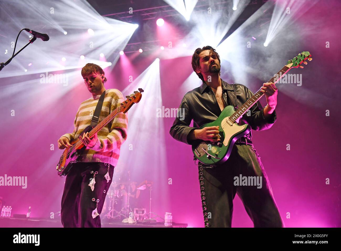 Joker Out performing at Shepherds Bush Empire LONDON, ENGLAND - APRIL ...