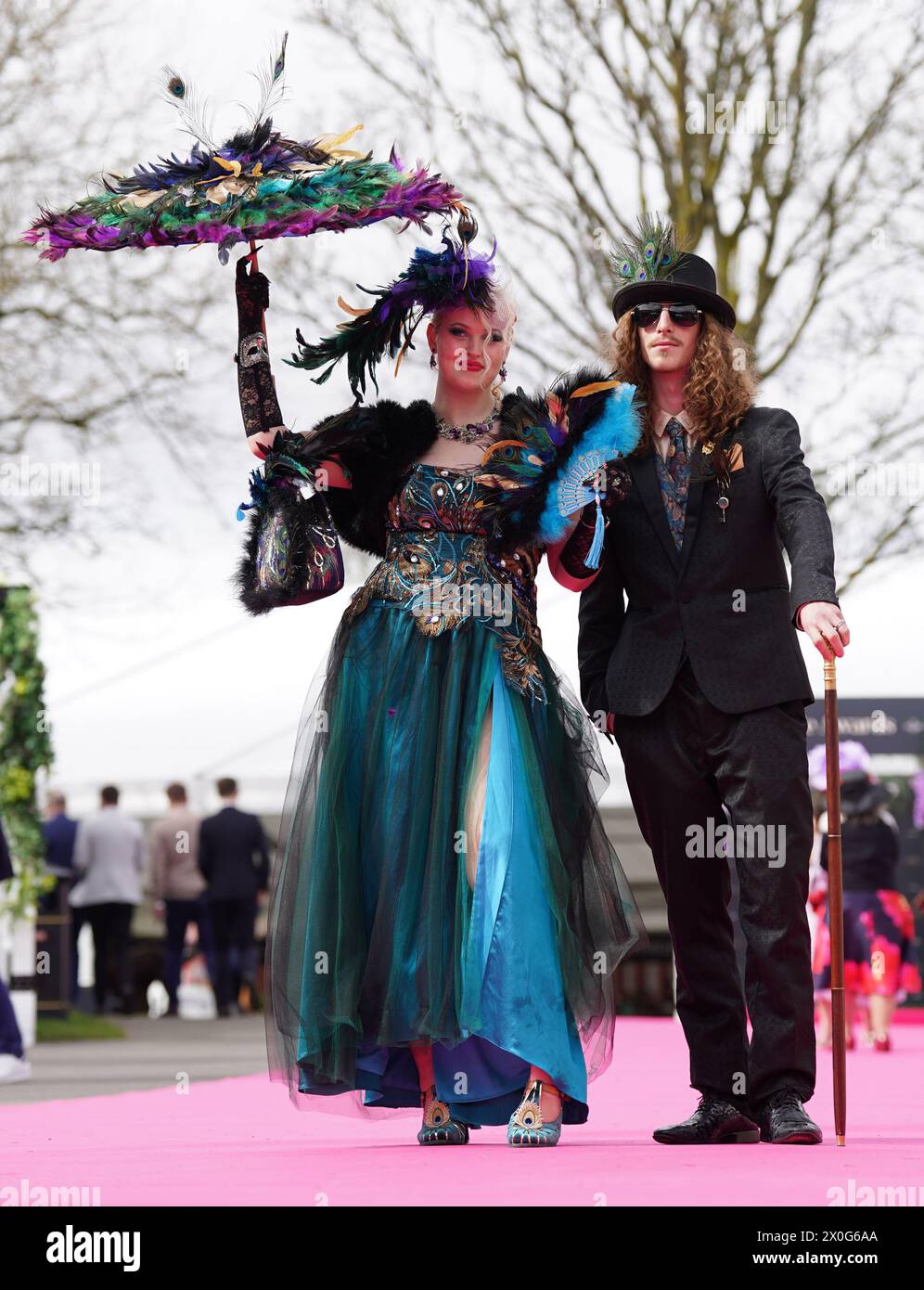 Randox Races Racegoers arrive on day two of the 2024 Randox Grand National Festival ...