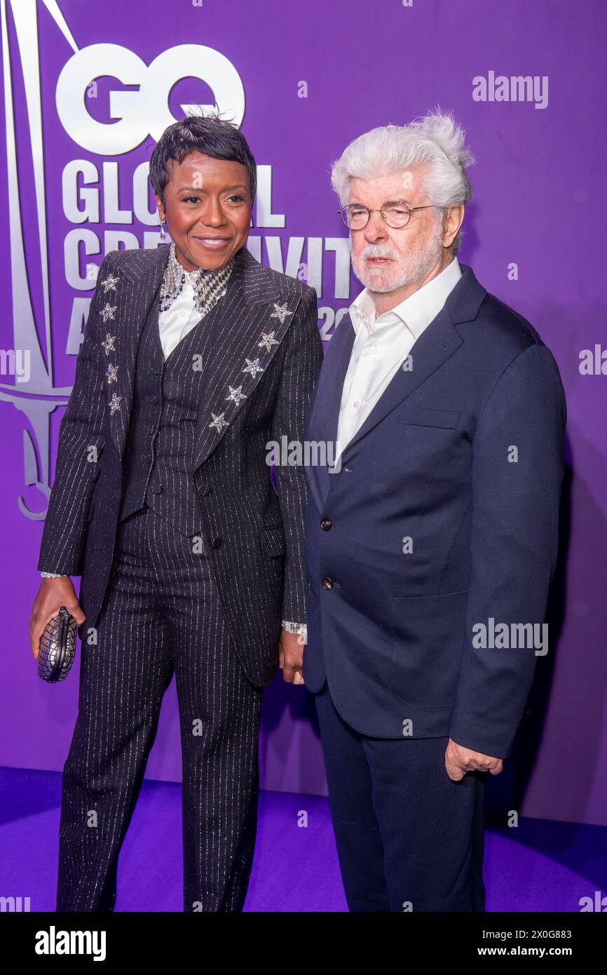 NEW YORK, NEW YORK APRIL 11 (LR) Mellody Hobson and Lucas