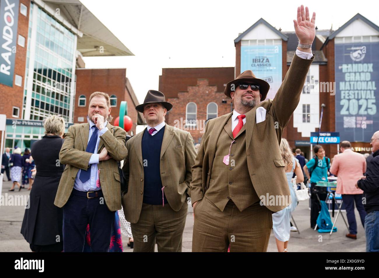 Randox Races Racegoers on day two of the 2024 Randox Grand National Festival at ...