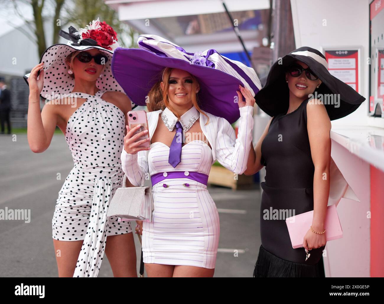Randox Races Racegoers on day two of the 2024 Randox Grand National Festival at ...
