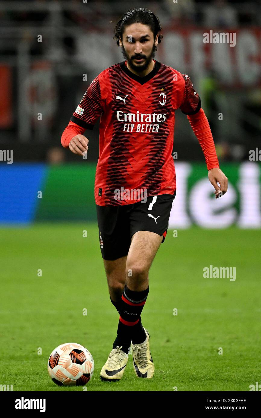 Yacine Adli Of Ac Milan In Action During The Europa League Football Match Between Ac Milan And 