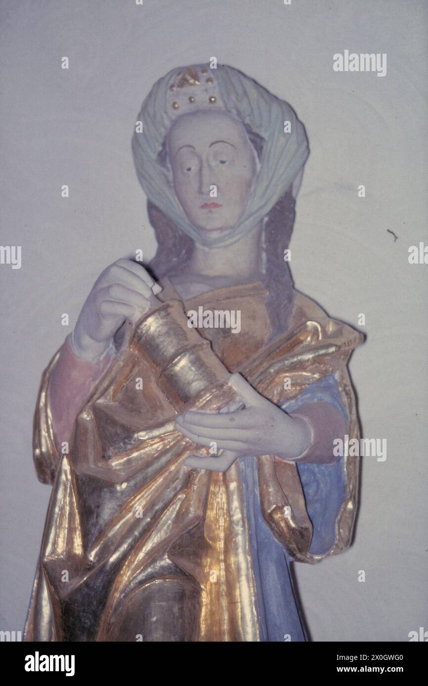 A Madonna figure in the church in Heimbach. [automated translation] Stock Photo