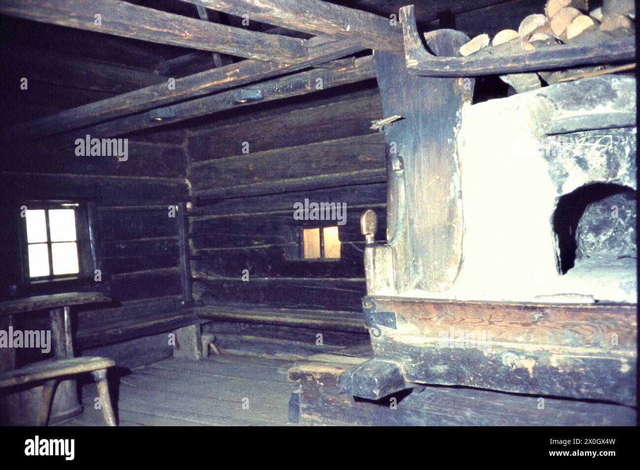 A Savupirtti Jaakkima Wooden Cabin In The Finnish National Museum In a-savupirtti-jaakkima-wooden-cabin-in-the-finnish-national-museum-in