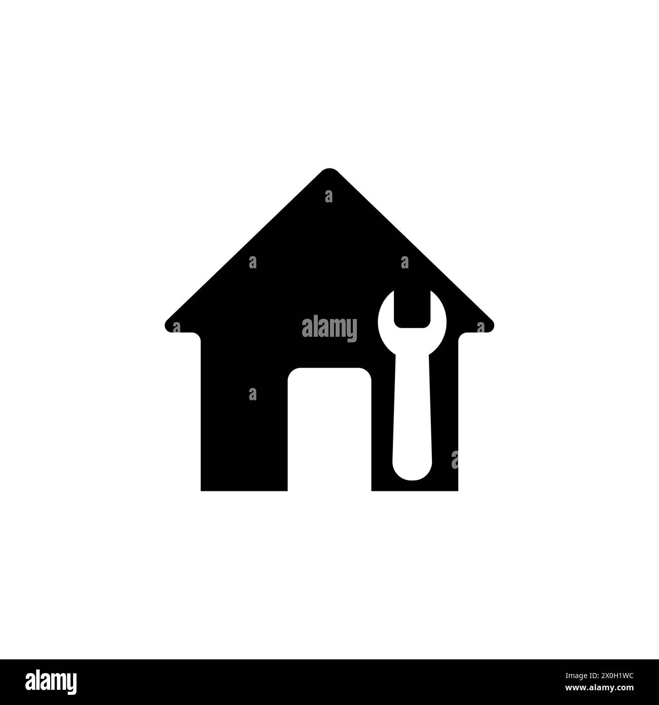 House Maintenance. Construction Home Flat Vector Icon. Simple Solid 