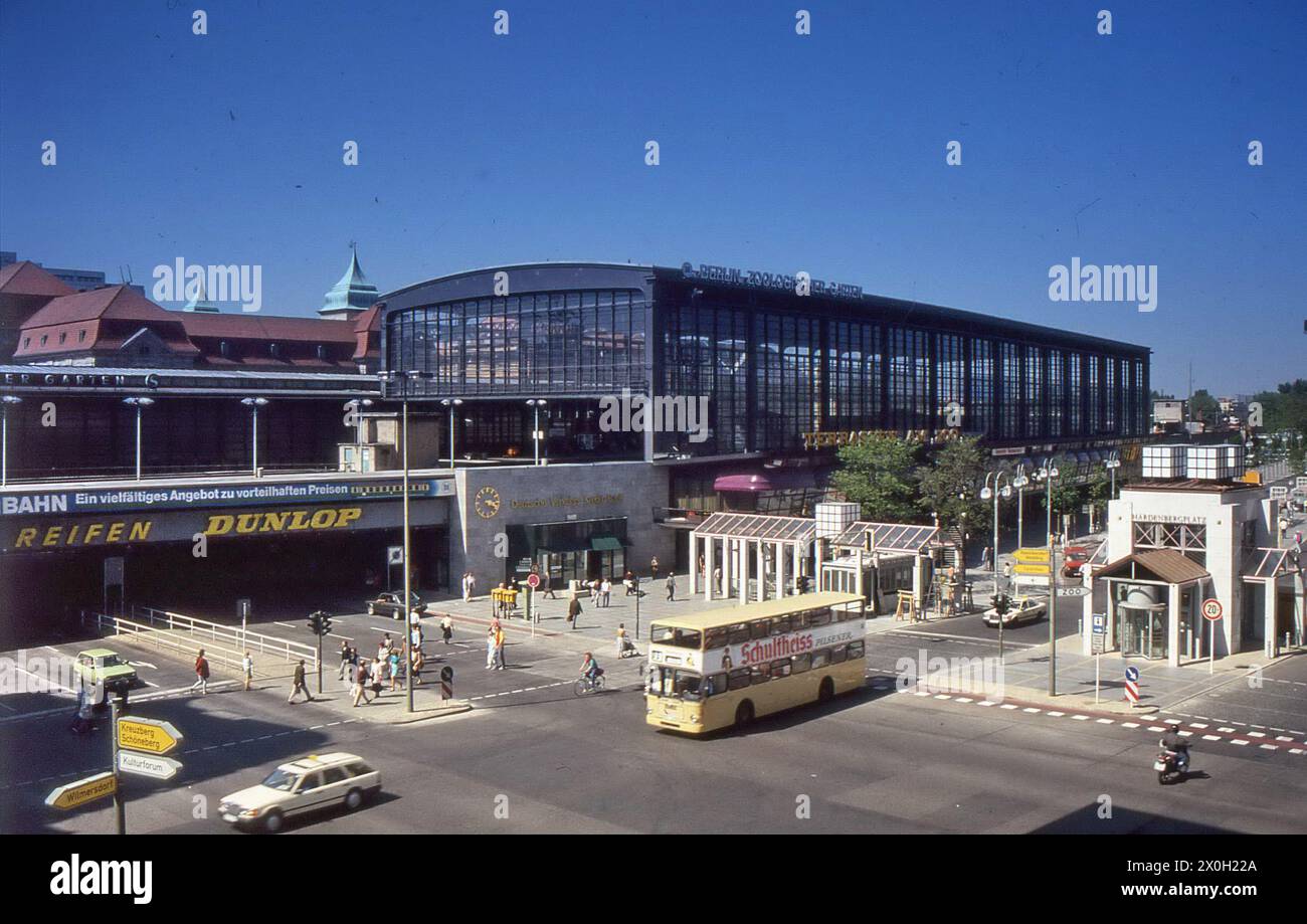 The Berlin Zoologischer Garten railway station in Berlin Stock Photo