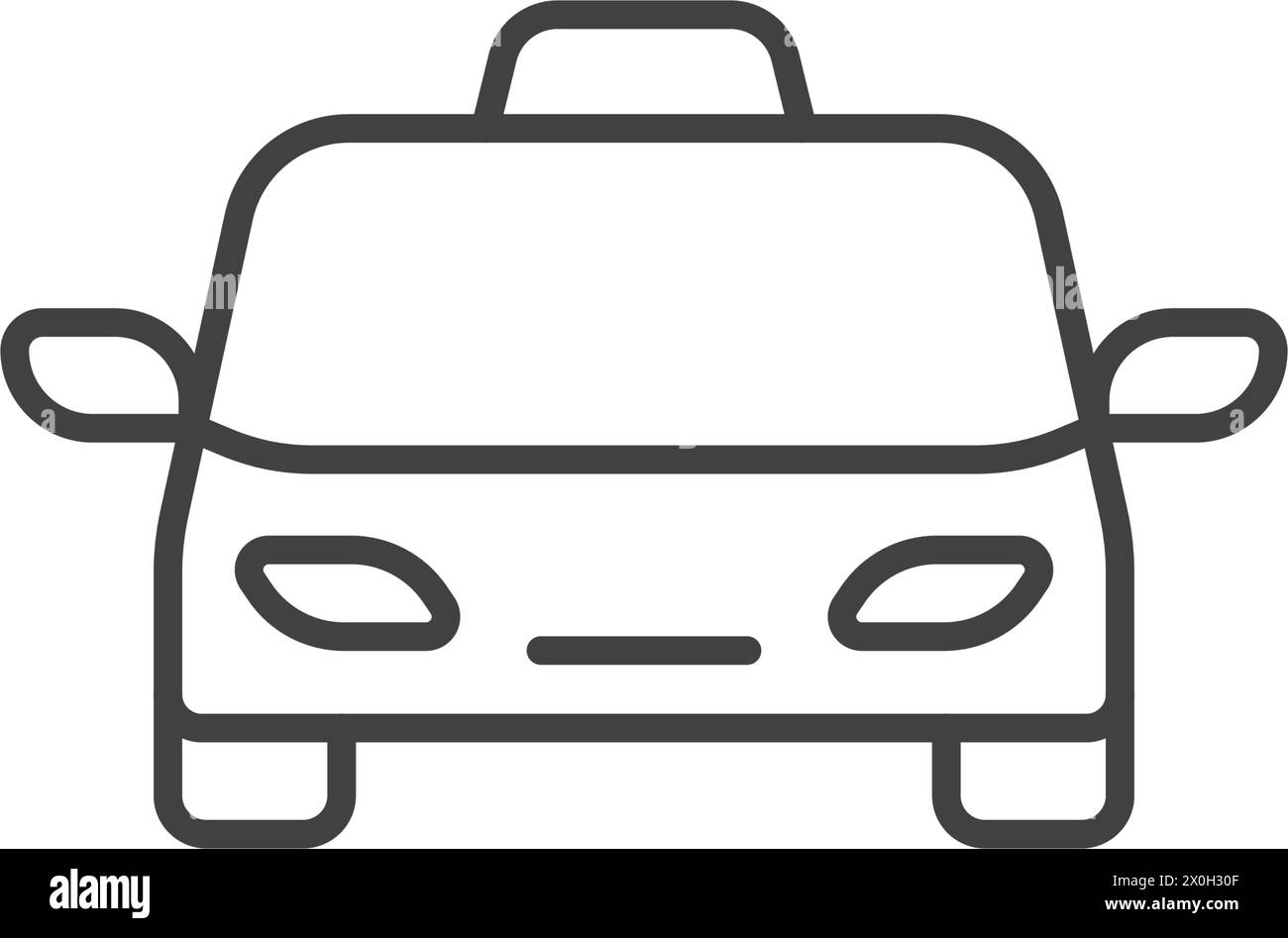 Car icon in flat style. Automobile vector illustration on isolated ...