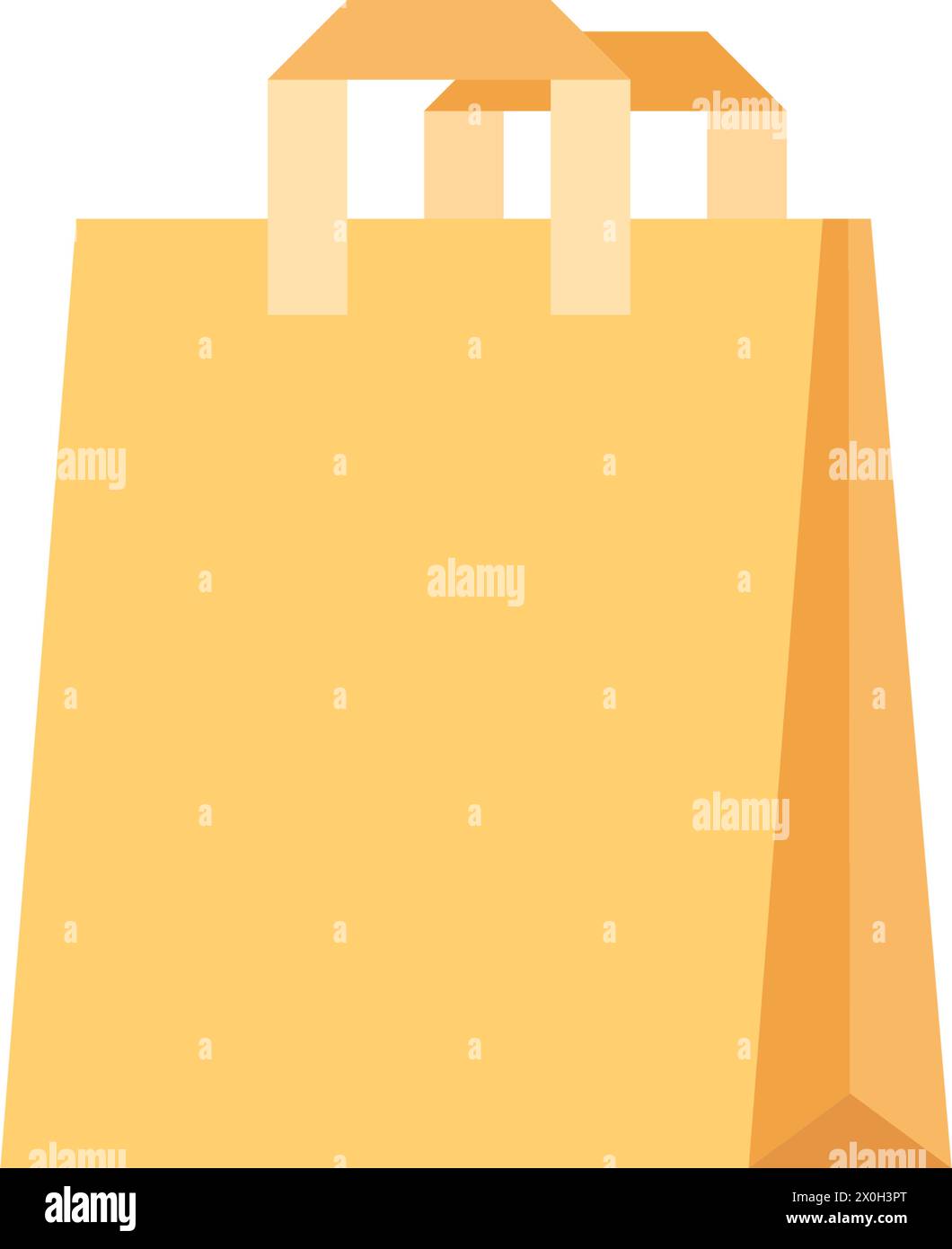 Shopping bag icon in flat style. Package vector illustration on ...