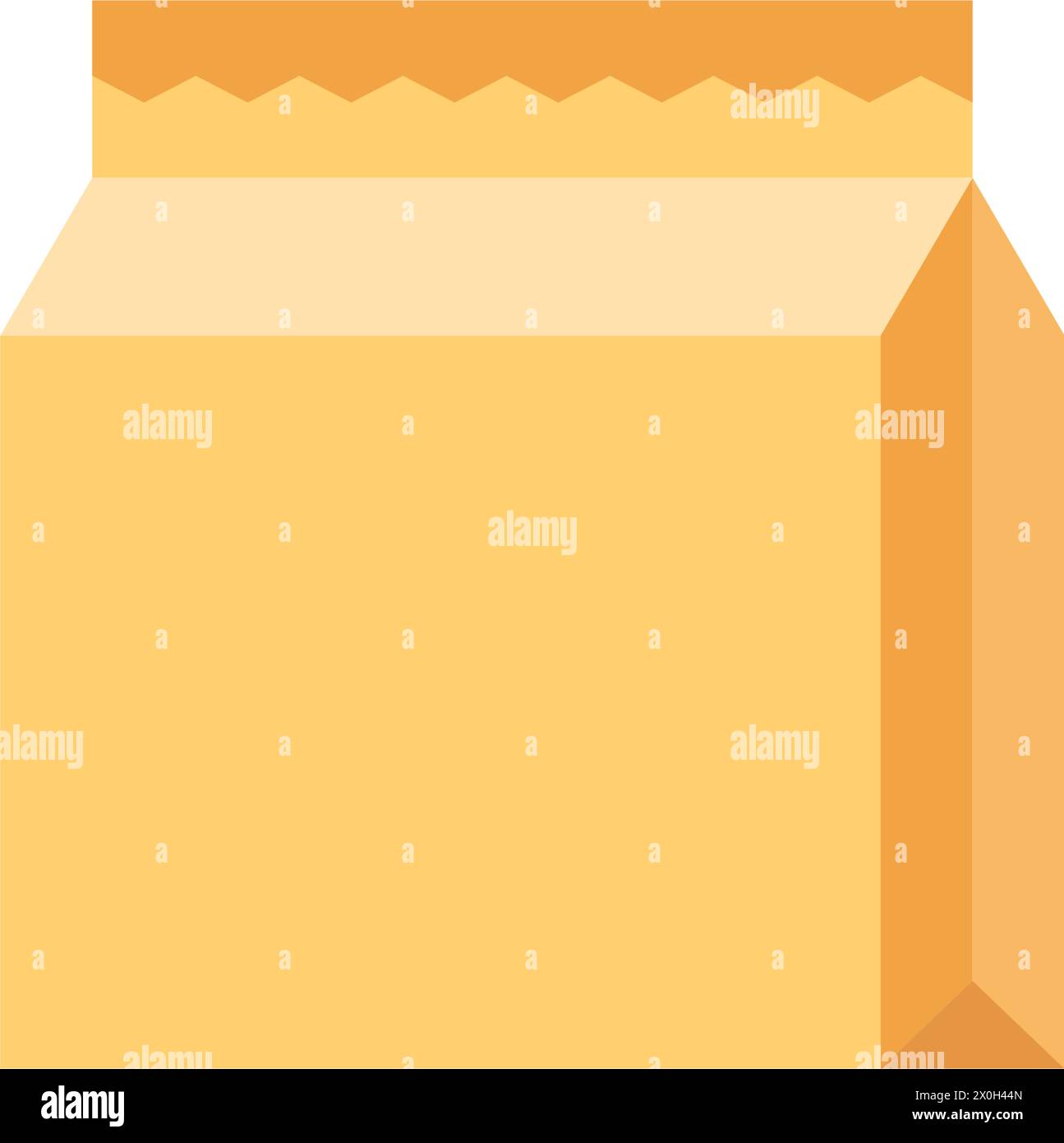 Shopping bag icon in flat style. Package vector illustration on ...