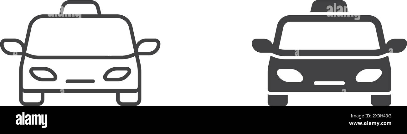 Car icon in flat style. Automobile vector illustration on isolated ...
