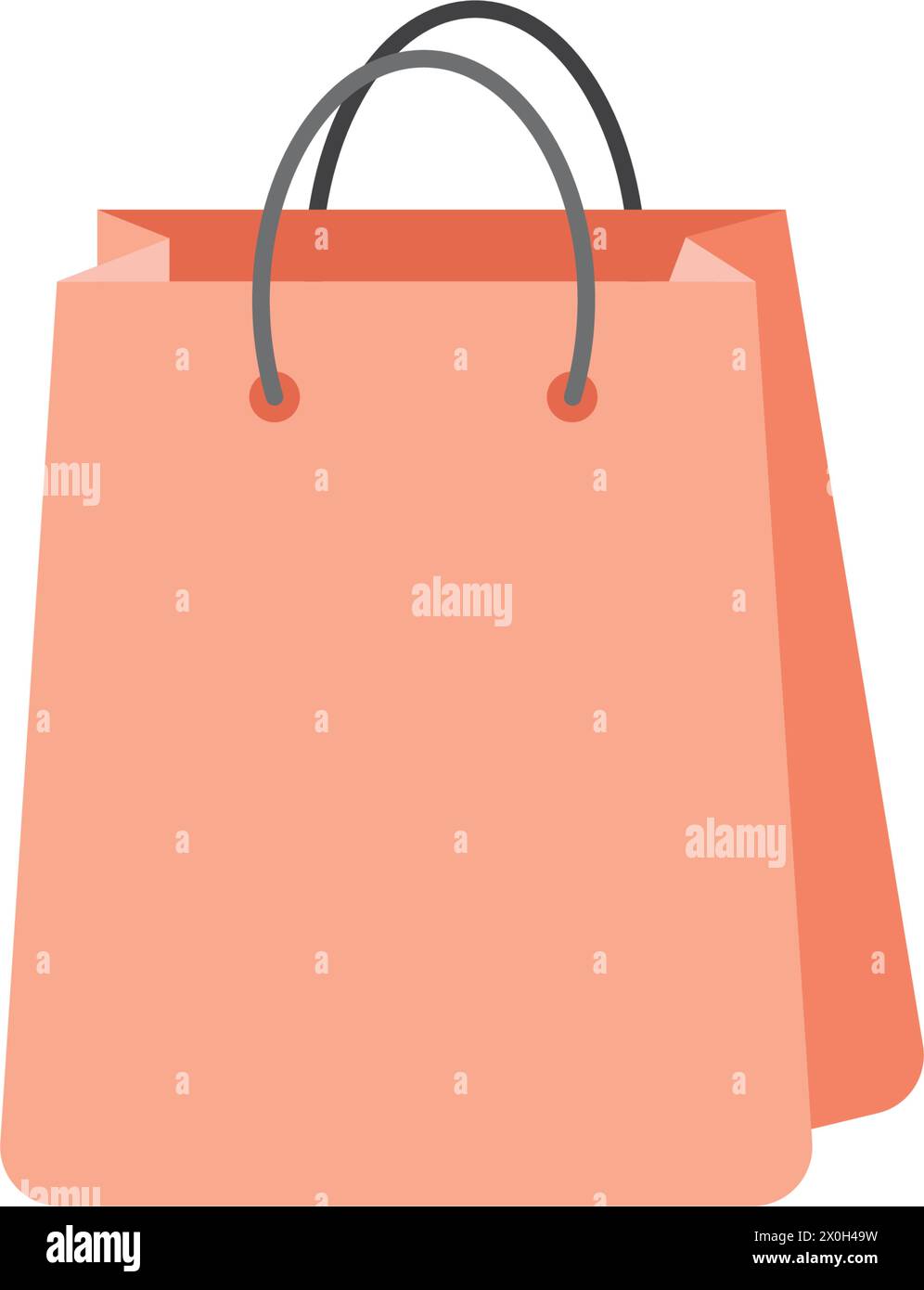 Shopping bag icon in flat style. Package vector illustration on ...