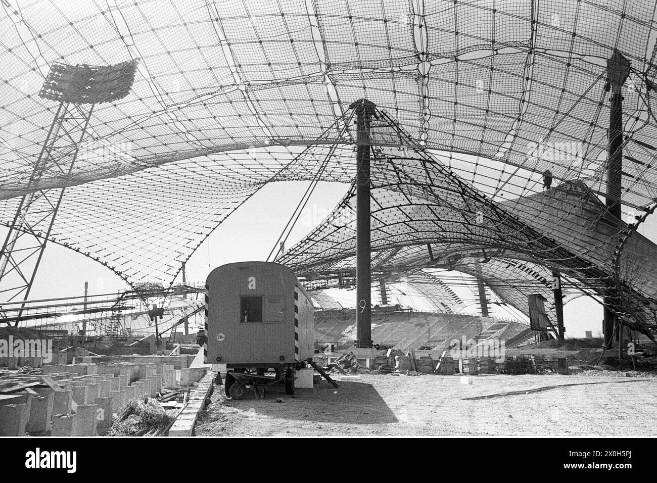 Olympia tent roof Black and White Stock Photos & Images - Alamy