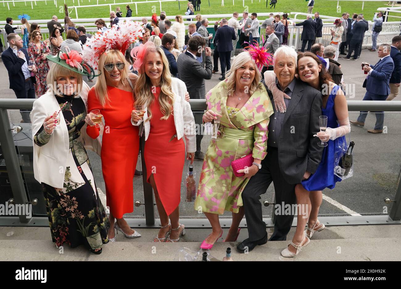 Randox Races Racegoers on day two of the 2024 Randox Grand National Festival at ...