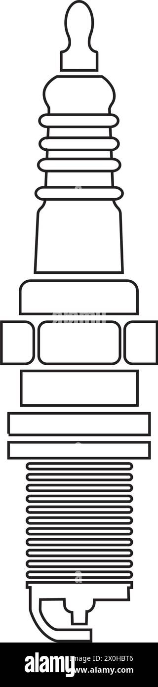 spark plug icon vector illustration symbol design Stock Vector Image ...