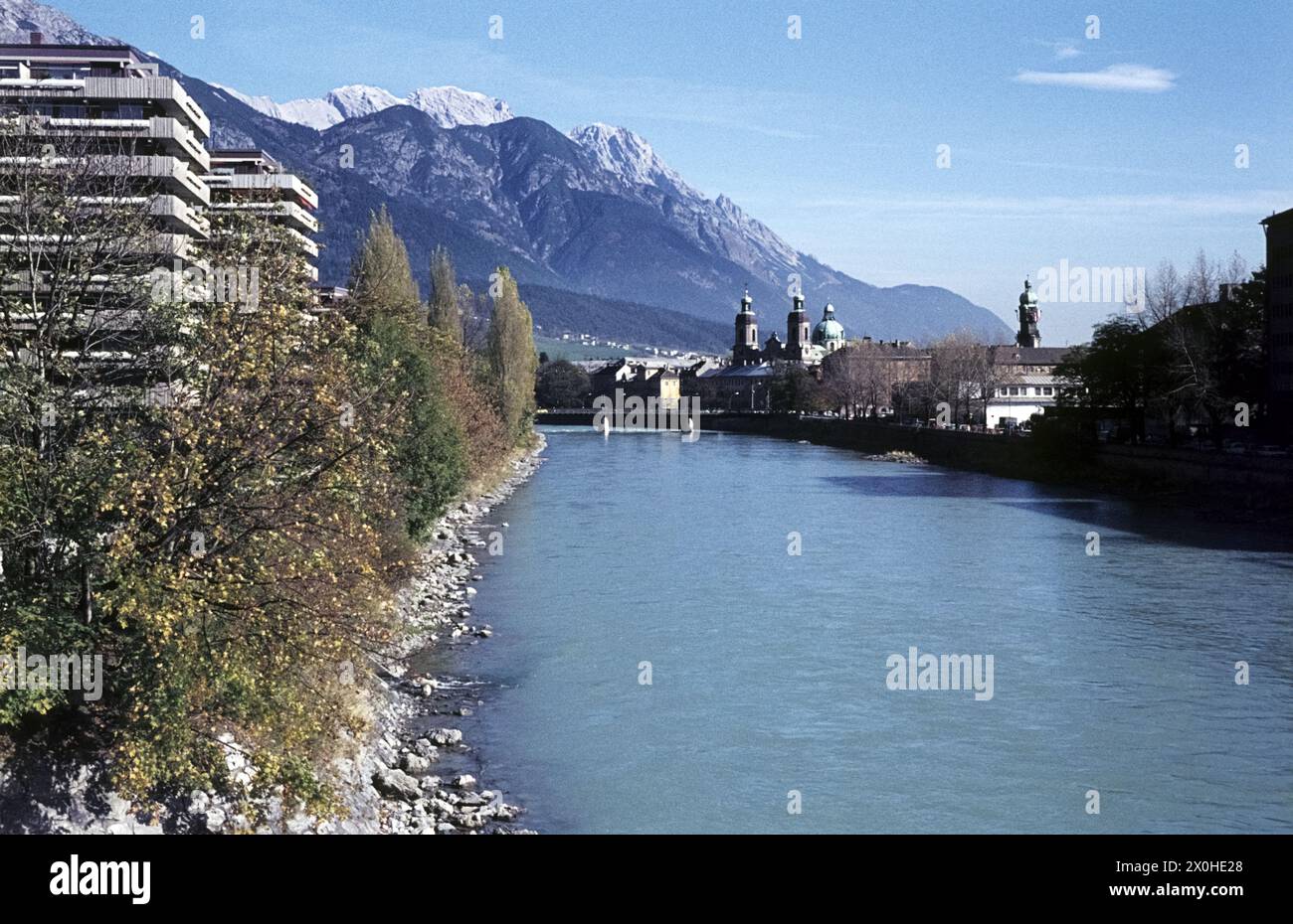 View over the Inn to the old town [automated translation] Stock Photo ...