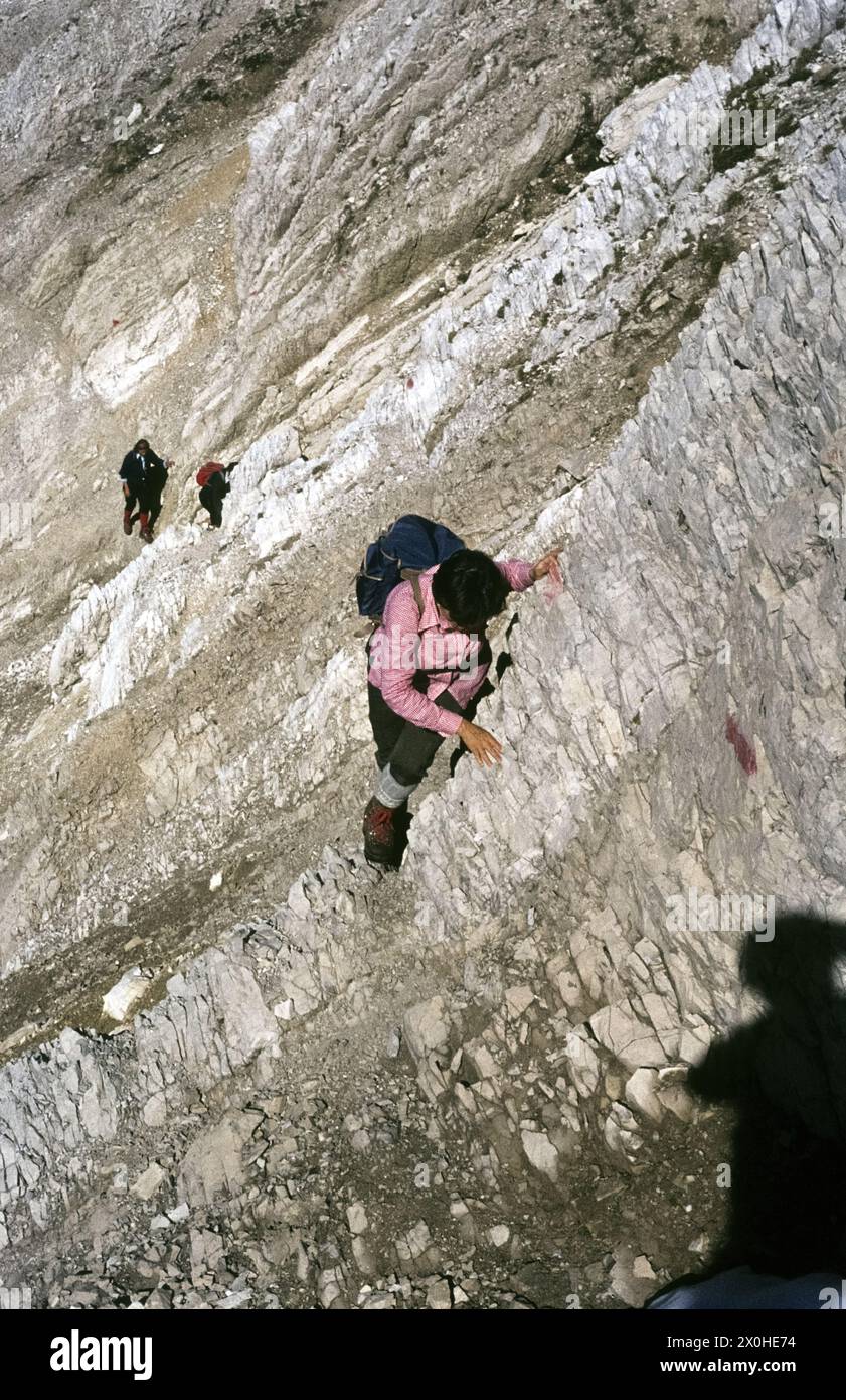 Steep and rocky section of the