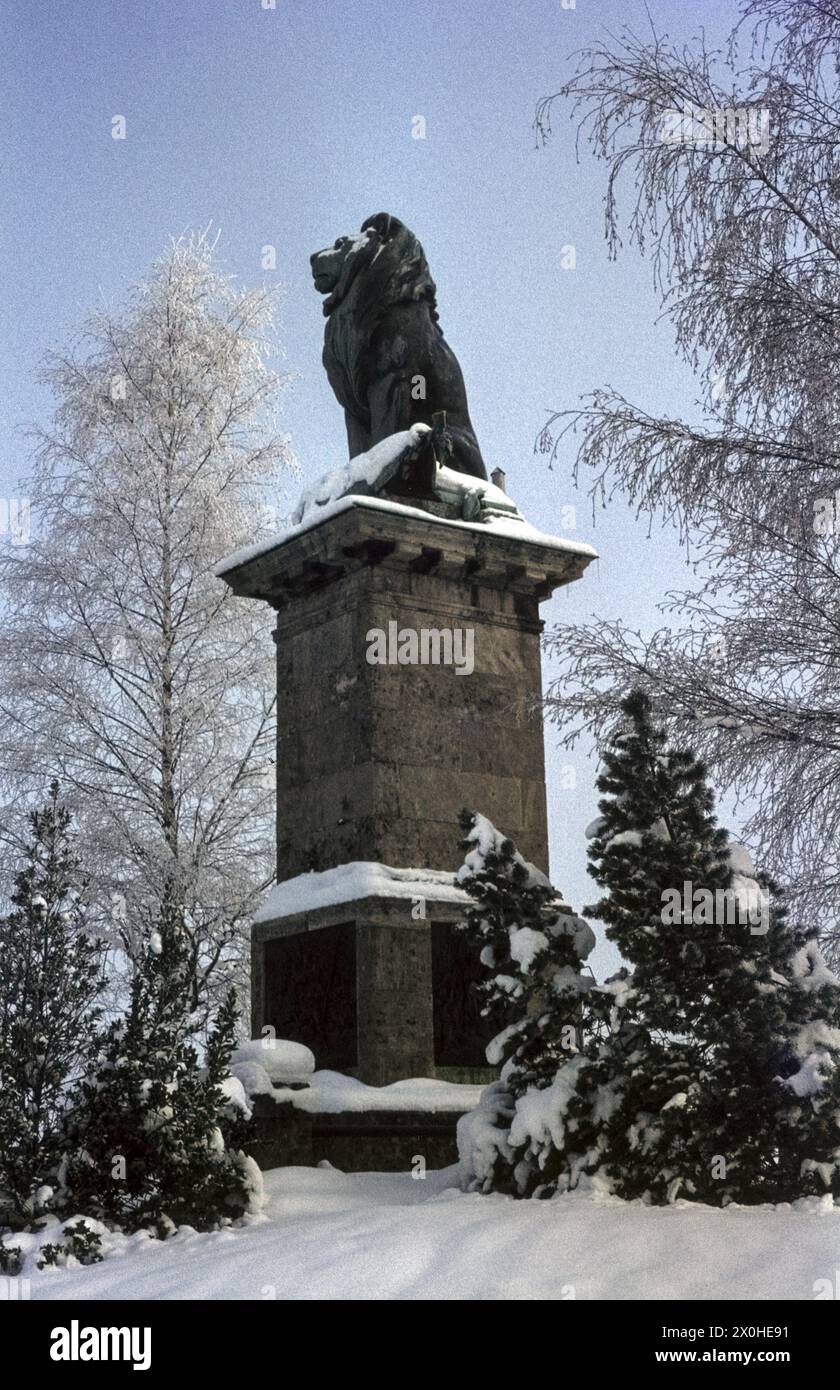 The Oberländer monument with the Bavarian lion in memory of the Sendlinger Mordweihnacht [automated translation] Stock Photo