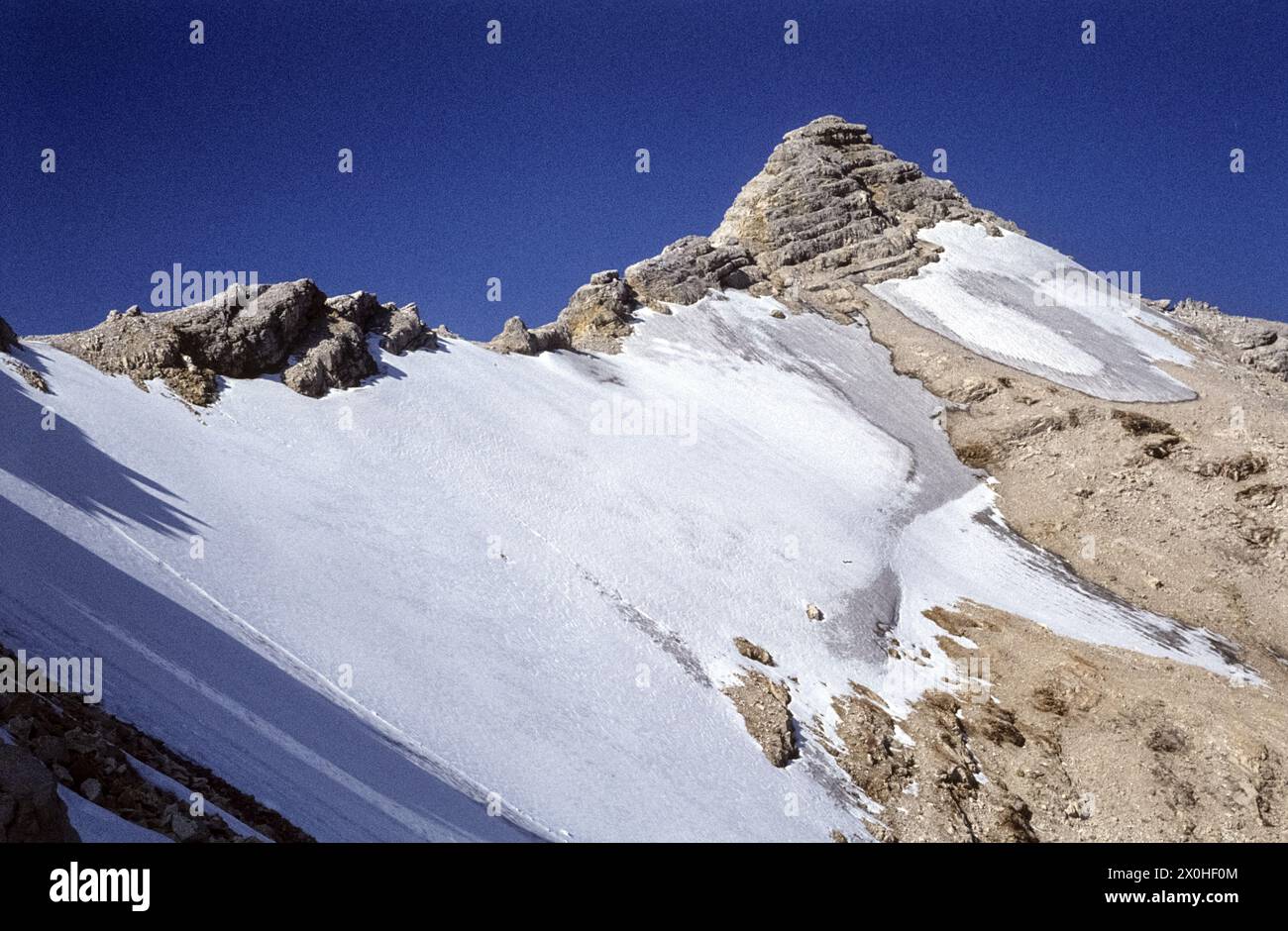 Ödkarspitze from the ascent to the Schlauchkarsattel. [automated translation] Stock Photo